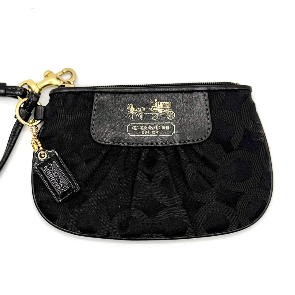 Coach Black Wristlet Clutch